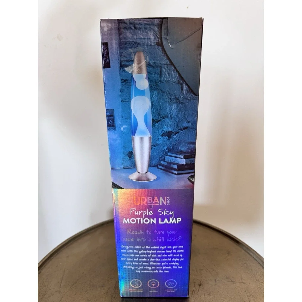 Urban Shop New Lava Lamp In Box Nib Motion Color Teens Kids Decor - Picture 3 of 6